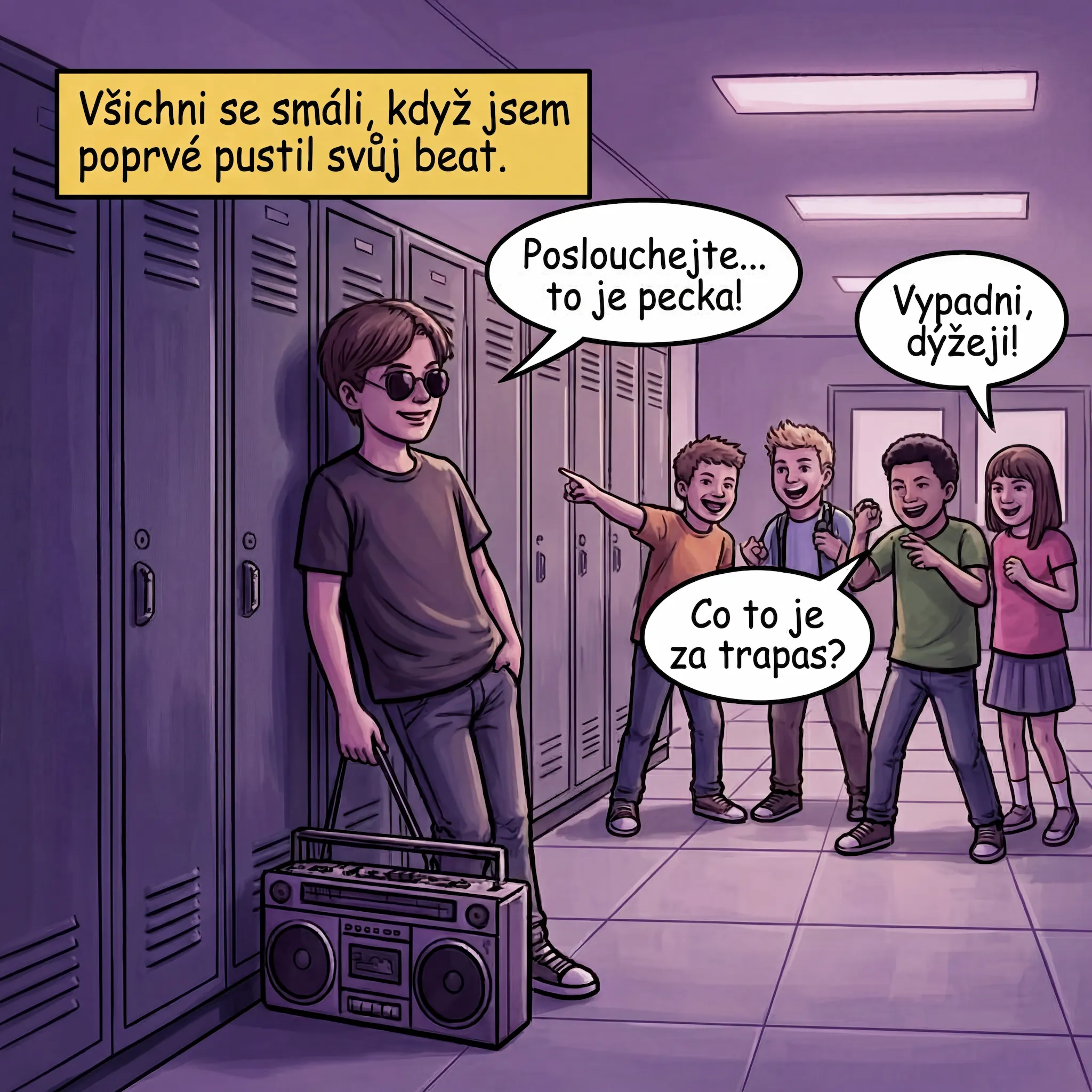 Začátek — všichni se smáli, když jsem poprvé pustil svůj beat
